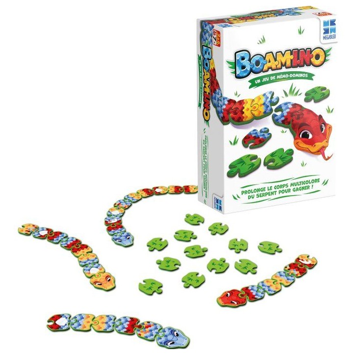 Boamino - jeu d'ambiance - MEGABLEU - mémoire et dominos Boamino - jeu d'ambiance - MEGABLEU - mémoire et dominos