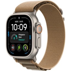 APPLE Watch Ultra 4 GPS + Cellular - 49mm - Boîtier Natural Titanium