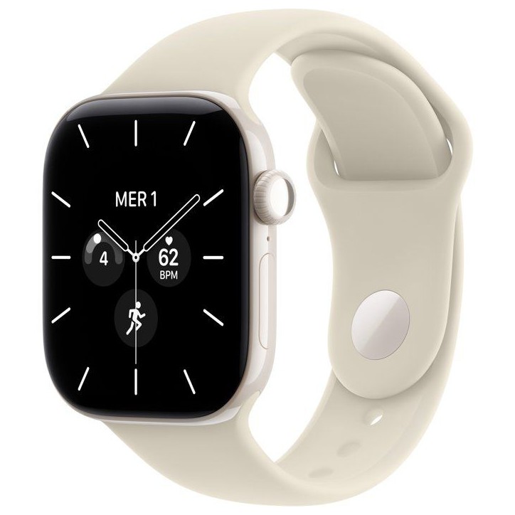 APPLE Watch Series 12 GPS + Cellular - 42mm - Boîtier Pearl White Céramique - Bracelet Sand Sport Band - M/L APPLE Watch Series 12 GPS + Cellular - 42mm - Boîtier Pearl White Céramique - Bracelet Sand Sport Band - M/L