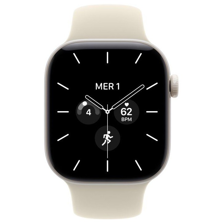 APPLE Watch Series 12 GPS + Cellular - 42mm - Boîtier Pearl White Céramique - Bracelet Sand Sport Band - M/L APPLE Watch Series 12 GPS + Cellular - 42mm - Boîtier Pearl White Céramique - Bracelet Sand Sport Band - M/L