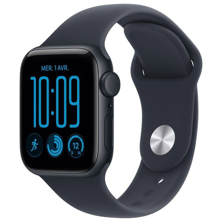 APPLE Watch SE 3 GPS - 40mm - Boîtier Midnight Aluminium - Bracelet Navy Blue Sport Band - S/M