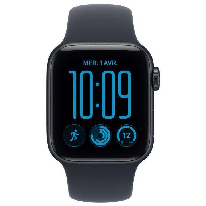 APPLE Watch SE 3 GPS - 40mm - Boîtier Midnight Aluminium - Bracelet Navy Blue Sport Band - S/M