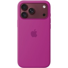APPLE iPhone 18 Pro Max - Coque en silicone avec MagSafe - Magenta