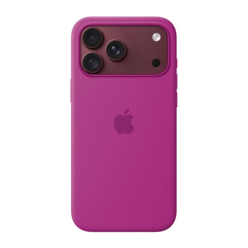 APPLE iPhone 18 Pro Max - Coque en silicone avec MagSafe - Magenta