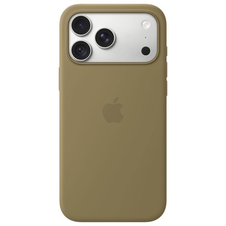 APPLE iPhone 18 Pro Max - Coque en silicone avec MagSafe - Olive