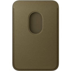 APPLE iPhone - Portefeuille a tissage fin avec MagSafe - Vert olive foncé