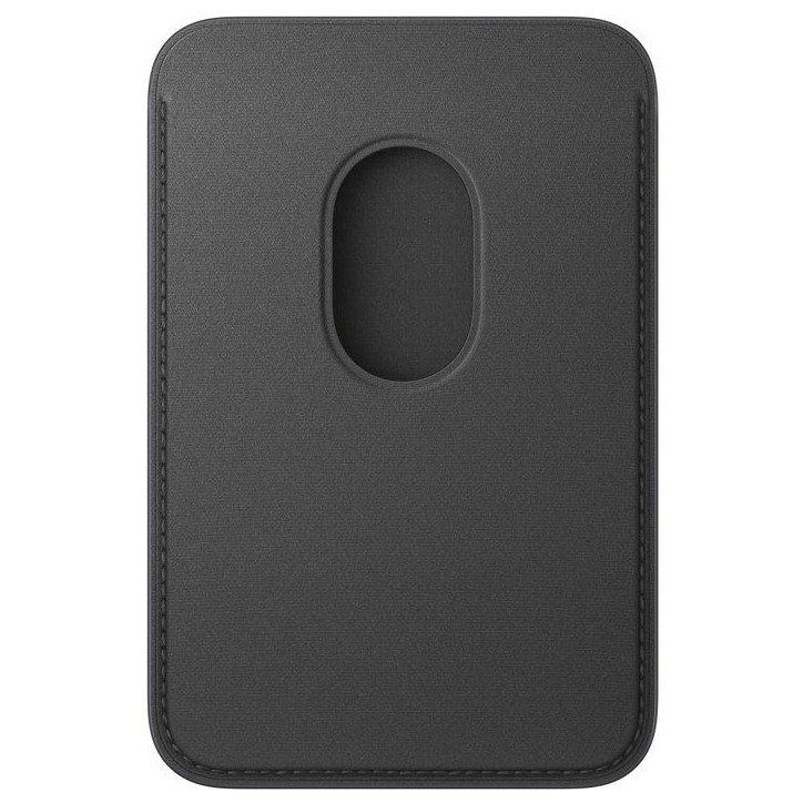APPLE iPhone - Portefeuille a tissage fin avec MagSafe - Noir