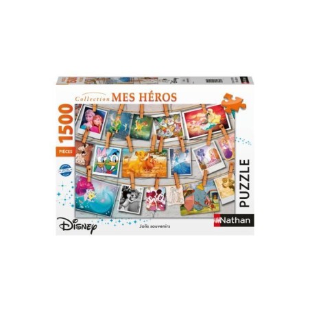 Puzzle - NATHAN - Nathan Disney - 1500 pieces - Theme dessins animés et BD - 1 500-2 000 pieces