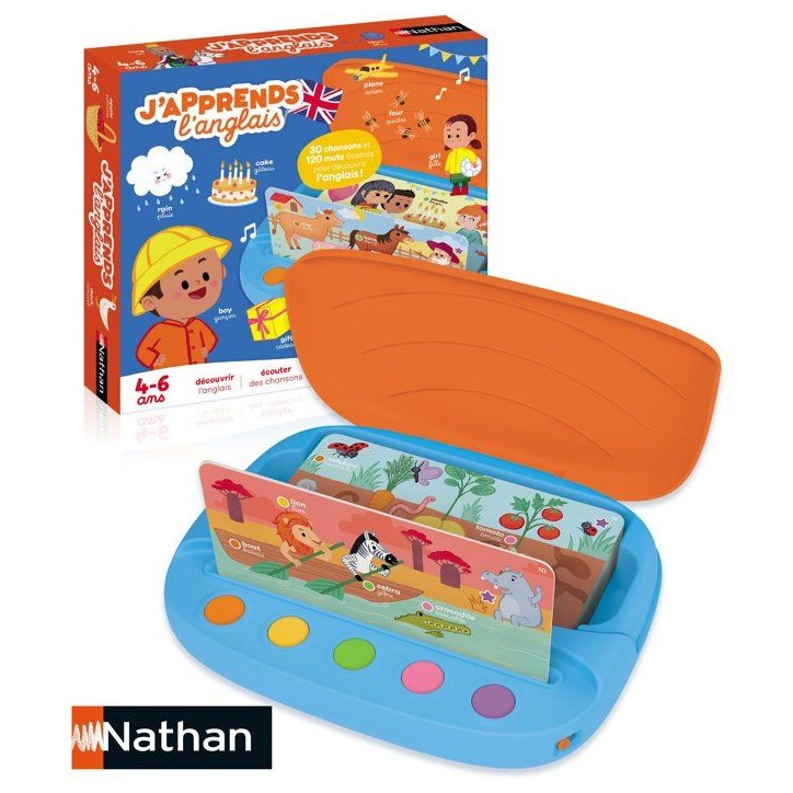 J'apprends l'anglais - Jeu d'apprentissage - NATHAN - Des 3 ans J'apprends l'anglais - Jeu d'apprentissage - NATHAN - Des 3 ans