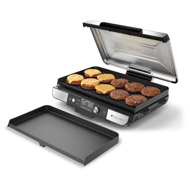 Grill électrique et plancha intérieur XL NINJA - Sizzle GX101EU - 1450W - Couvercle amovible Grill électrique et plancha intérieur XL NINJA - Sizzle GX101EU - 1450W - Couvercle amovible