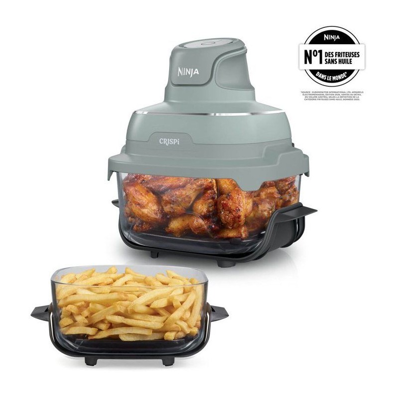 Friteuse sans huile en verre - Ninja - CRISPi FN201EUGN8 - 2 capacité