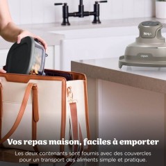 Air fryer - NINJA - CRISPi FN201EUSD2 - 1700 W - 2 récipients en verr