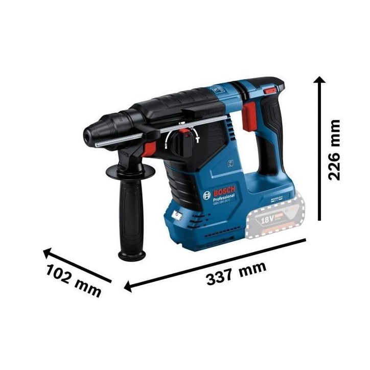 Perforateur SDS-PLUS Bosch Professional GBH 18V-24 C sans batterie - 0611923000 Perforateur SDS-PLUS Bosch Professional GBH 18V-24 C sans batterie - 0611923000
