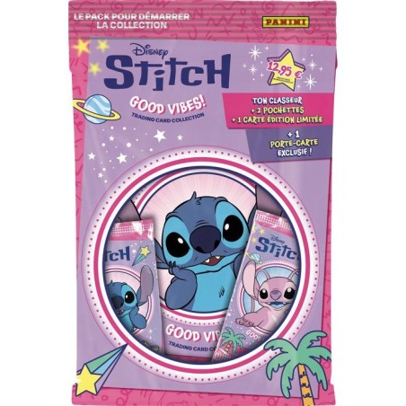 Pack de démarrage cartes - PANINI - Stitch - Classeur - 12 cartes - C