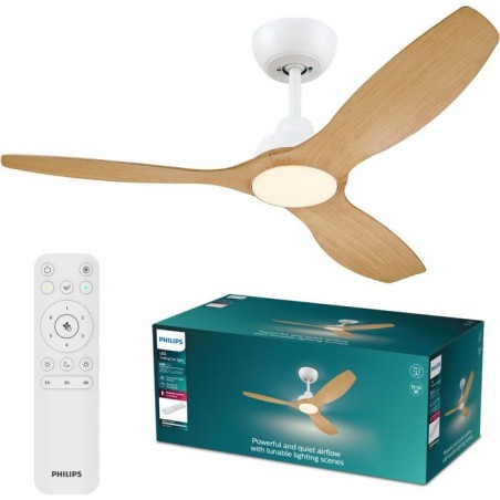 Ventilateur de plafond - Philips - Olas - Pales fixes - Diametre 132 c