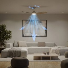 Ventilateur de plafond - Philips - Olas - Pales fixes - Diametre 132 c