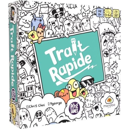 Jeu de société - PIXIEGAMES - Trait Rapide - Dessin et rapidité - D