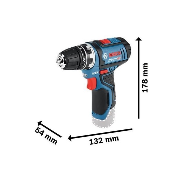 Perceuse-visseuse Bosch Professional GSR 12V-15 + outillage a main + 2 batteries 2.0Ah + Chargeur GAL 12V-20 - 060186810R Perceuse-visseuse Bosch Professional GSR 12V-15 + outillage a main + 2 batteries 2.0Ah + Chargeur GAL 12V-20 - 060186810R