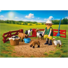 PLAYMOBIL 72169 Berger avec enclos a moutons & chien, Country la ferme, 26 pieces, des 4 ans