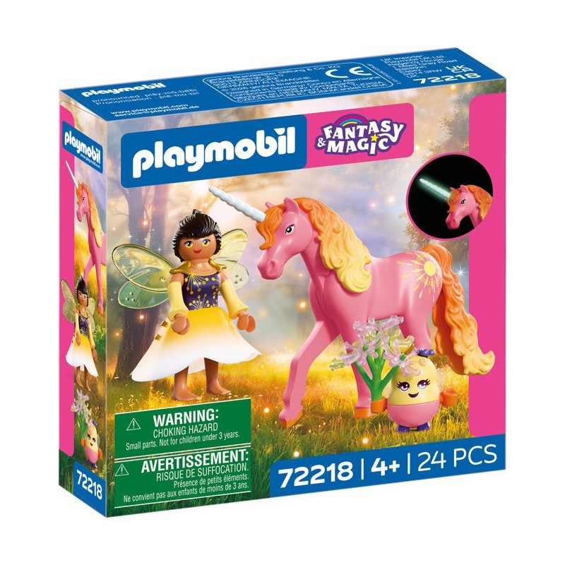 PLAYMOBIL Adventure 72218 Licorne Rosée du matin avec fée
