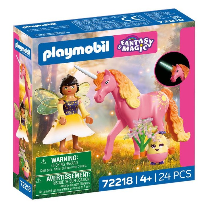 PLAYMOBIL Adventure 72218 Licorne Rosée du matin avec fée