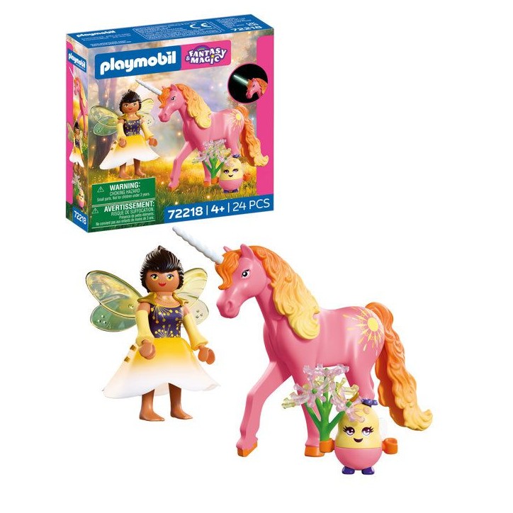 PLAYMOBIL Adventure 72218 Licorne Rosée du matin avec fée