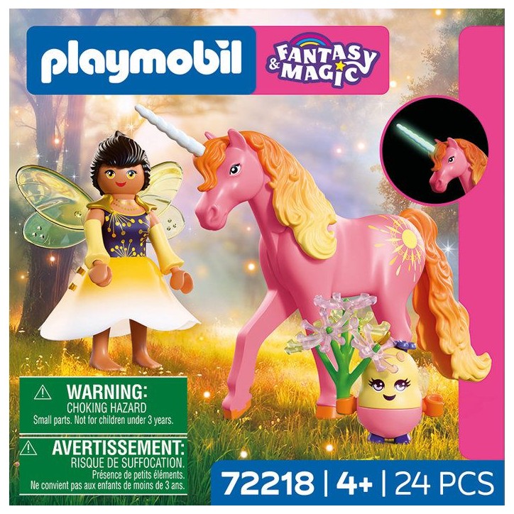 PLAYMOBIL Adventure 72218 Licorne Rosée du matin avec fée