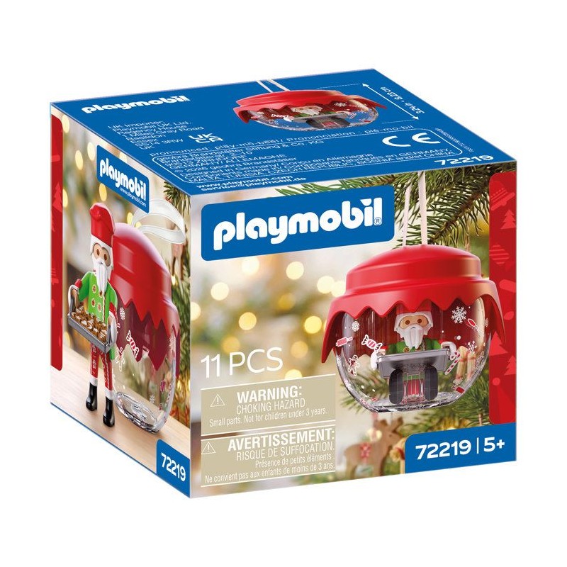PLAYMOBIL 72219 Boule de Noël : Pâtissier
