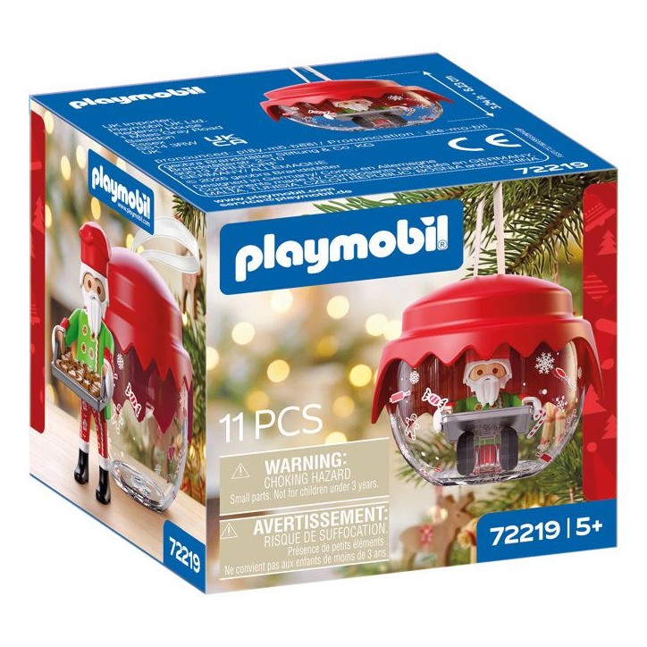PLAYMOBIL 72219 Boule de Noël : Pâtissier