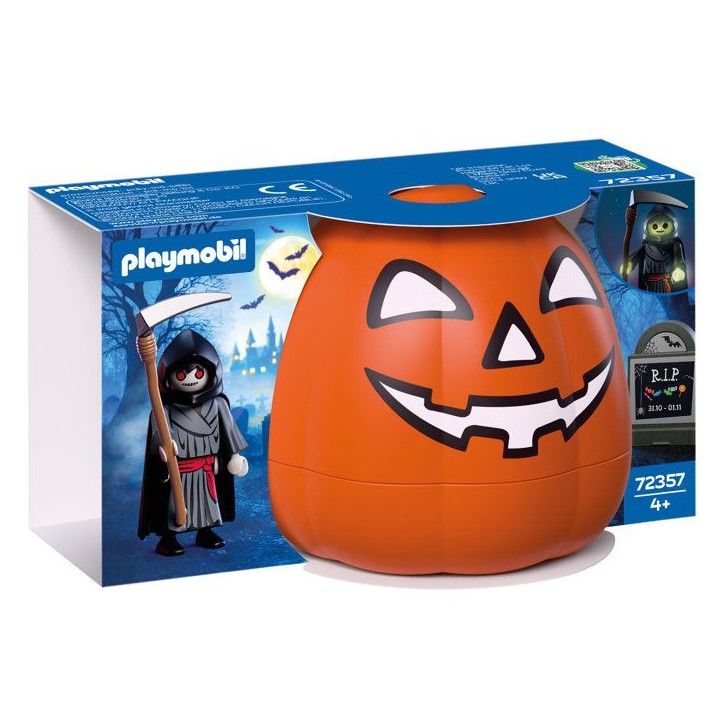 PLAYMOBIL 72357 Citrouille : Faucheuse, Halloween, 9 pieces, Des 4 ans