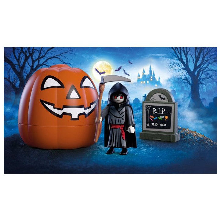 PLAYMOBIL 72357 Citrouille : Faucheuse, Halloween, 9 pieces, Des 4 ans