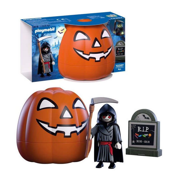 PLAYMOBIL 72357 Citrouille : Faucheuse, Halloween, 9 pieces, Des 4 ans