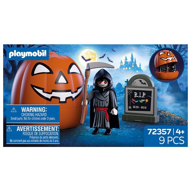 PLAYMOBIL 72357 Citrouille : Faucheuse, Halloween, 9 pieces, Des 4 ans