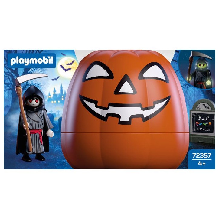 PLAYMOBIL 72357 Citrouille : Faucheuse, Halloween, 9 pieces, Des 4 ans