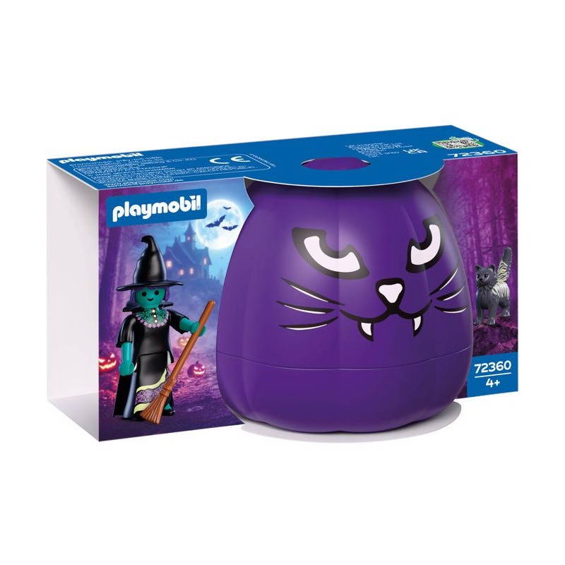 PLAYMOBIL 72360 Citrouille : Sorciere, Halloween, 7 pieces, Des 4 ans