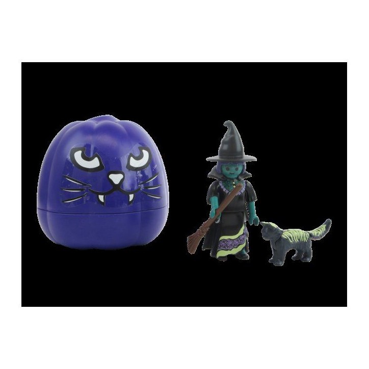 PLAYMOBIL 72360 Citrouille : Sorciere, Halloween, 7 pieces, Des 4 ans