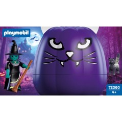 PLAYMOBIL 72360 Citrouille : Sorciere, Halloween, 7 pieces, Des 4 ans