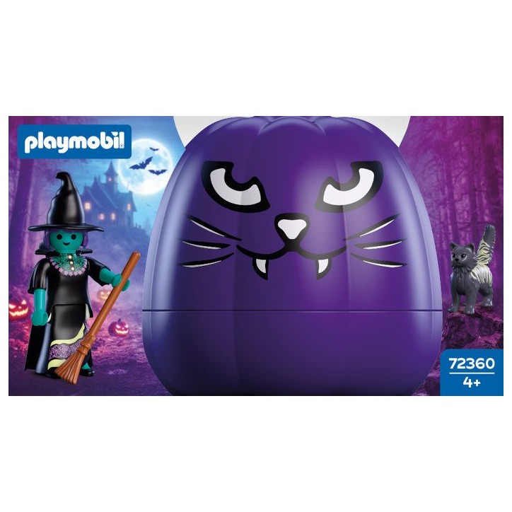 PLAYMOBIL 72360 Citrouille : Sorciere, Halloween, 7 pieces, Des 4 ans
