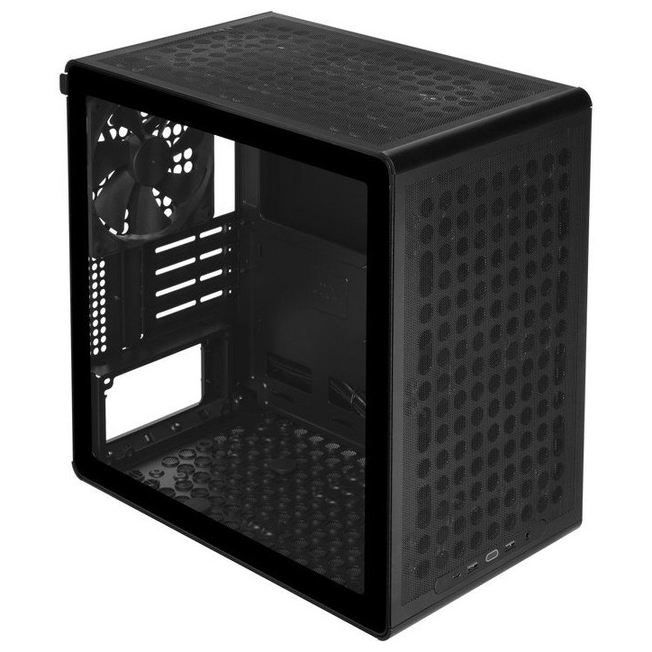 Boîtier PC Mini Tour - COOLER MASTER - Q300L V3 Black - Micro-ATX/Mini-ITX - Verre trempé - Compatible GPU 366 mm