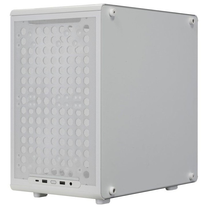 Boîtier PC Mini Tour - COOLER MASTER - Q300L V3 White - Micro-ATX/Mini-ITX - Verre trempé - USB-C