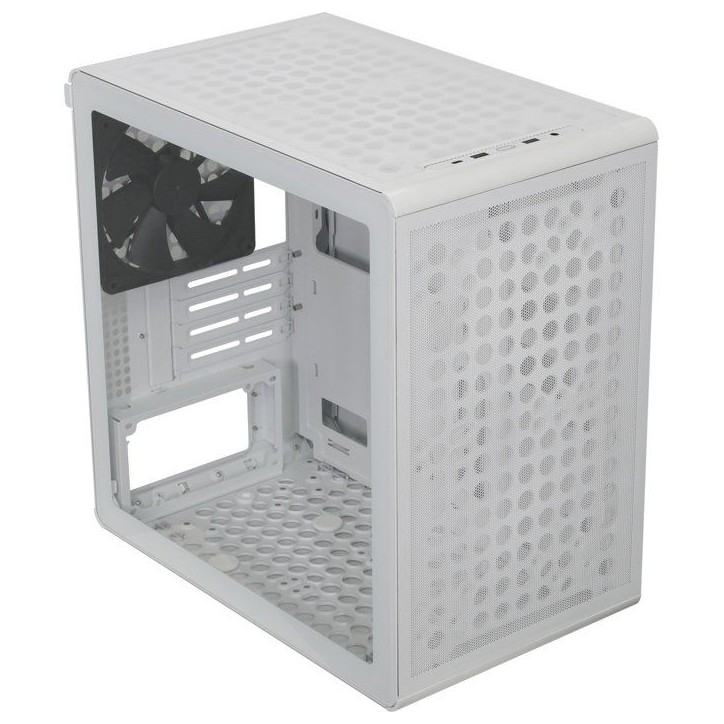 Boîtier PC Mini Tour - COOLER MASTER - Q300L V3 White - Micro-ATX/Mini-ITX - Verre trempé - USB-C