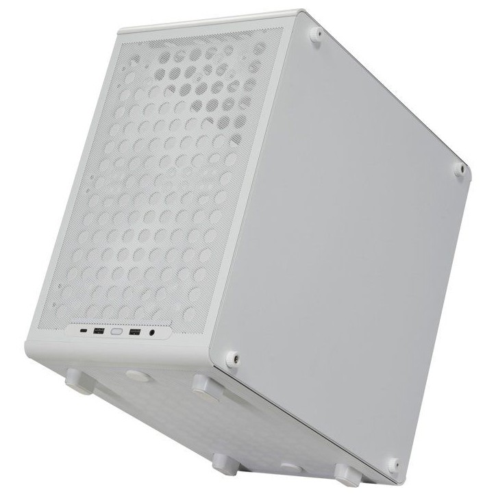 Boîtier PC Mini Tour - COOLER MASTER - Q300L V3 White - Micro-ATX/Mini-ITX - Verre trempé - USB-C