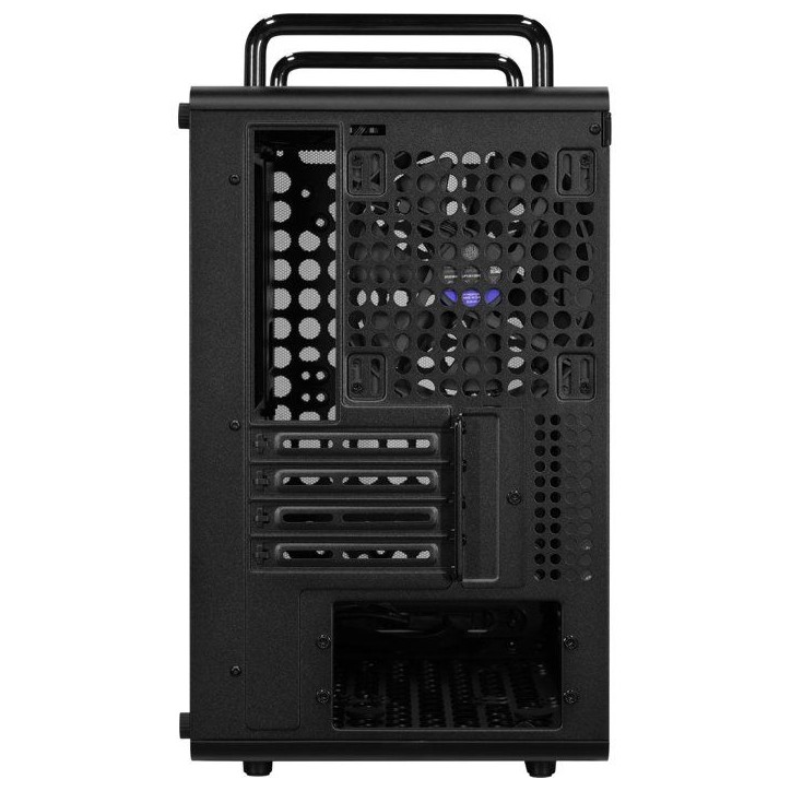 Boîtier PC Mini Tour - COOLER MASTER - QUBE 340 Black - Micro-ATX/Mini-ITX - Installation verticale ou horizontale - Verre trem