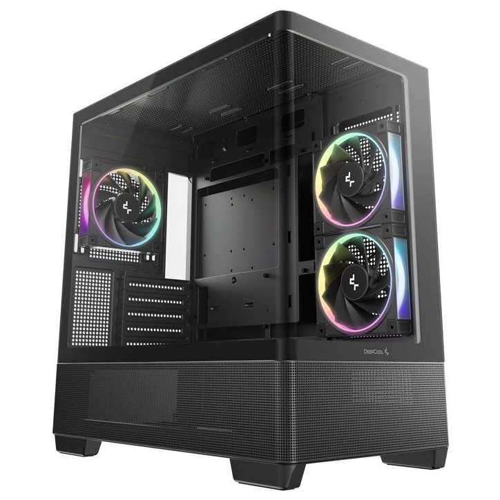 Boîtier PC - DEEPCOOL - CG380 3F CURVE - Moyen tour - Micro-ATX - 3 ventilateurs ARGB inclus Boîtier PC - DEEPCOOL - CG380 3F CURVE - Moyen tour - Micro-ATX - 3 ventilateurs ARGB inclus