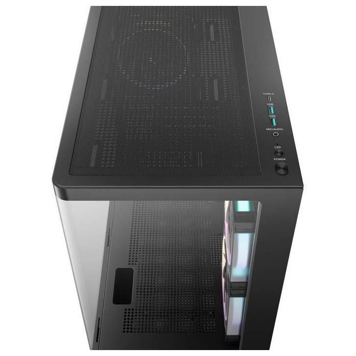 Boîtier PC - DEEPCOOL - CG380 3F CURVE - Moyen tour - Micro-ATX - 3 ventilateurs ARGB inclus Boîtier PC - DEEPCOOL - CG380 3F CURVE - Moyen tour - Micro-ATX - 3 ventilateurs ARGB inclus