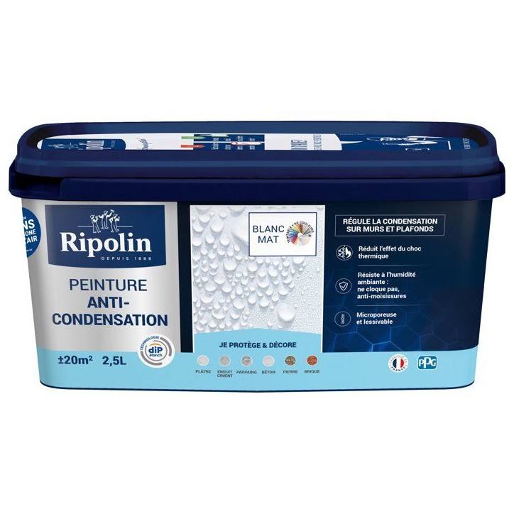RIPOLIN PEINTURE ANTI-CONDENSATION 2,5L RIPOLIN PEINTURE ANTI-CONDENSATION 2,5L
