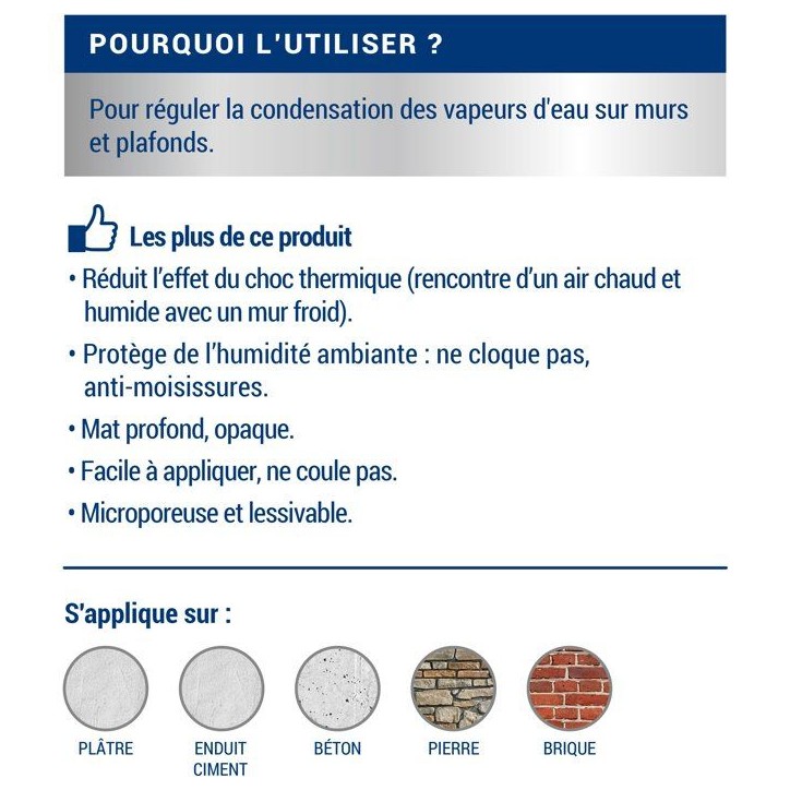 RIPOLIN PEINTURE ANTI-CONDENSATION 2,5L RIPOLIN PEINTURE ANTI-CONDENSATION 2,5L