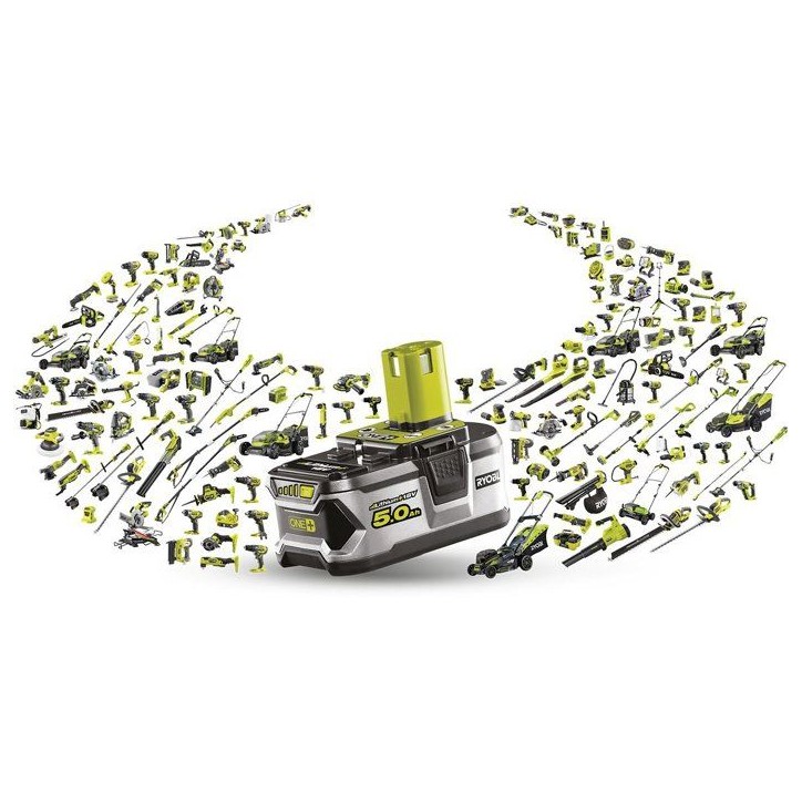 Kit batterie et chargeur - RYOBI - RC18120A-150G - Lithium+ 18V - Batterie 5,0Ah - Chargeur inclus Kit batterie et chargeur - RYOBI - RC18120A-150G - Lithium+ 18V - Batterie 5,0Ah - Chargeur inclus