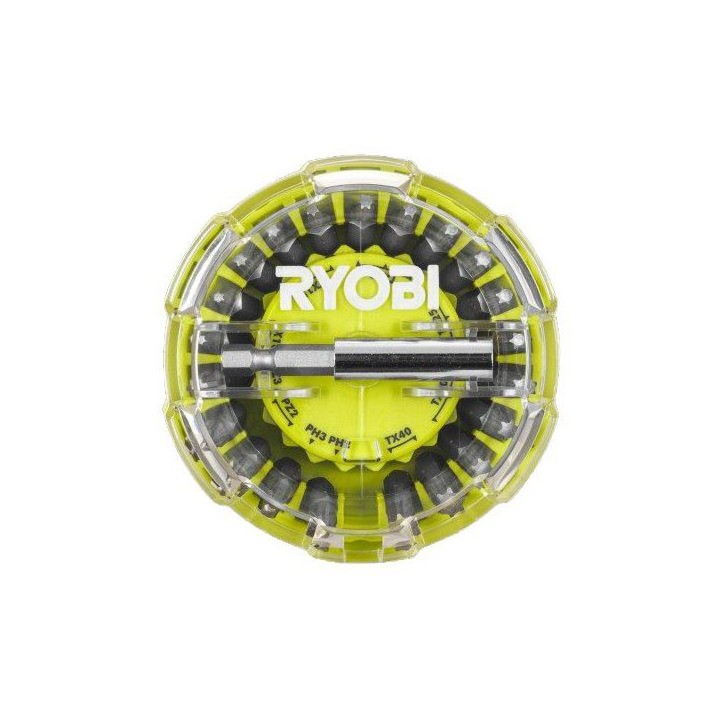 Coffret accessoires de vissage - RYOBI - RAK22SDHOK - 22 pieces - Porte-embout magnétique Coffret accessoires de vissage - RYOBI - RAK22SDHOK - 22 pieces - Porte-embout magnétique