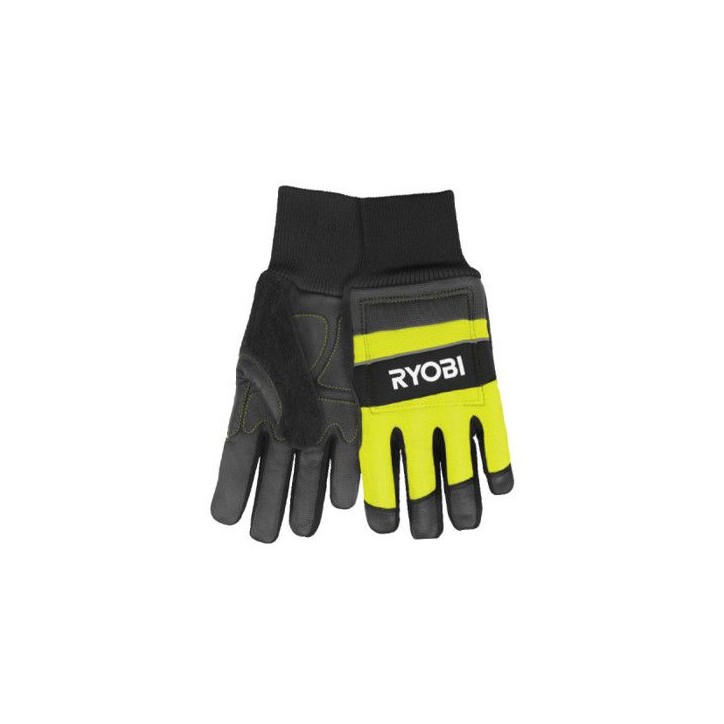 Gants anti-coupures tronçonneuse - RYOBI - RAC258L - Taille L